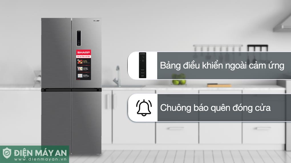 Tủ lạnh Sharp Inverter 362 lít Multi Door SJ-FX420V-SL